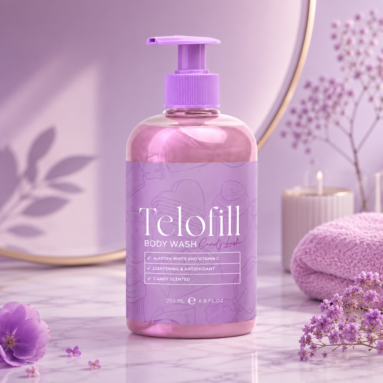 Telofill Body Wash Candy Lush 500ml